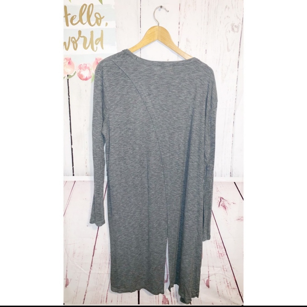 Athleta Gray Grey Crossover Split Maxi Open Back … - image 3